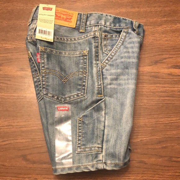 Levi’s NWT toddler size 2 utility denim shorts - Picture 3 of 8